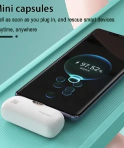 Alternative view of Mini Power Bank 10000mAh with Built-in Cable – Fast Charger for iPhone and Type-C