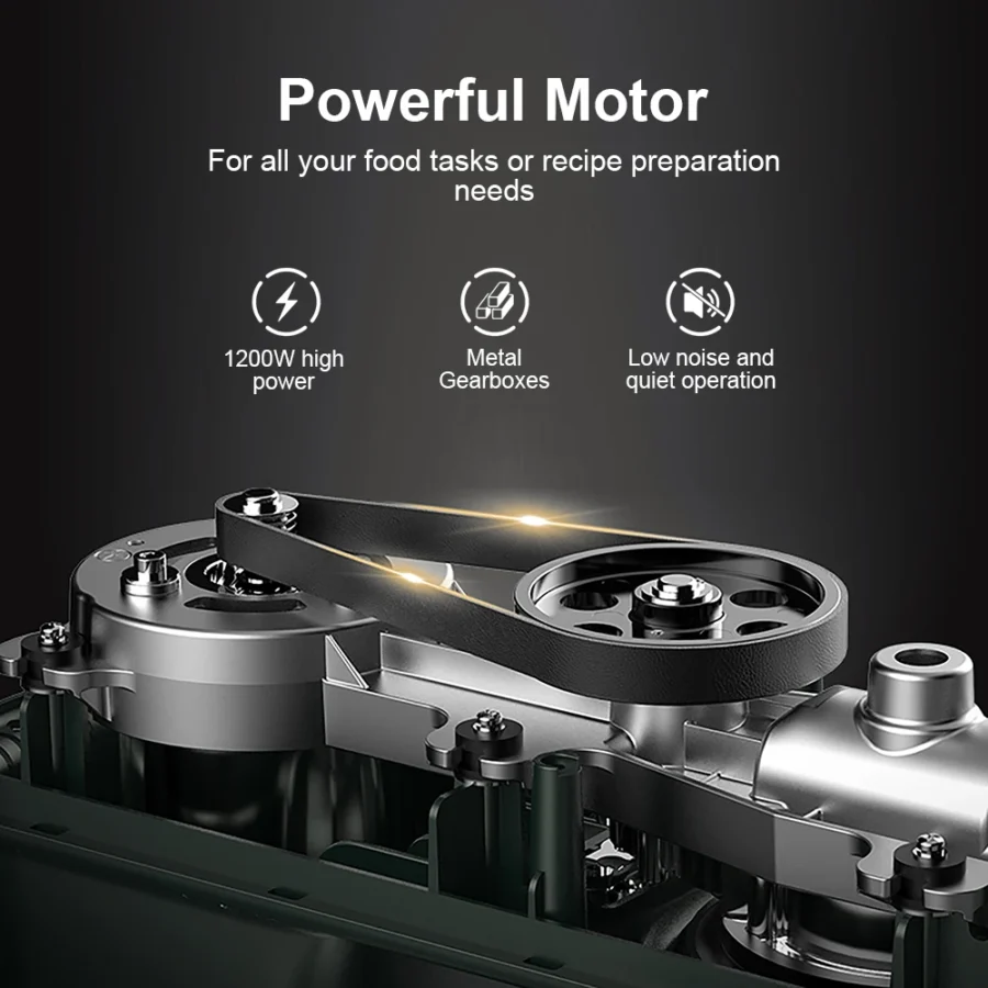 3-in-1 Stand Mixer with 7L Bowl, Blender, and Meat Grinder - Image 4