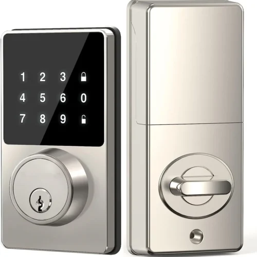 Smart Door Lock with Touchscreen Keypad, Keyless Entry, App Unlock, 50 User Codes
