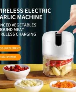Electric Garlic Masher - Portable Mini Chopper with USB Charging, Multi-Function Meat and Vegetable Grinder