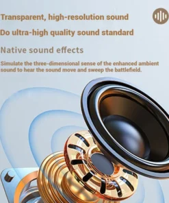 Alternative view of Wireless Bluetooth Over-Ear Gaming Headphones with Noise Reduction and HD Microphone