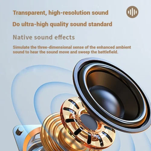 Alternative view of Wireless Bluetooth Over-Ear Gaming Headphones with Noise Reduction and HD Microphone