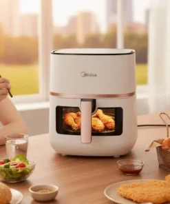 Alternative view of Large Capacity Air Fryer with View Window - Electric Cooking Machine