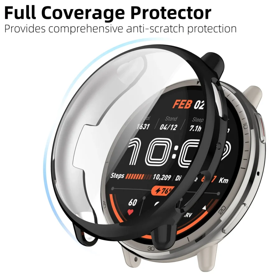 Case for Amazfit Active 2 Screen Protector Case Soft TPU All-Around Protective Bumper Cover Shell for Active2 Accessories - Image 5