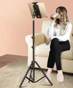 Alternative view of Xnyocn Adjustable Tripod Floor Tablet Stand for 4-13 Inch Devices