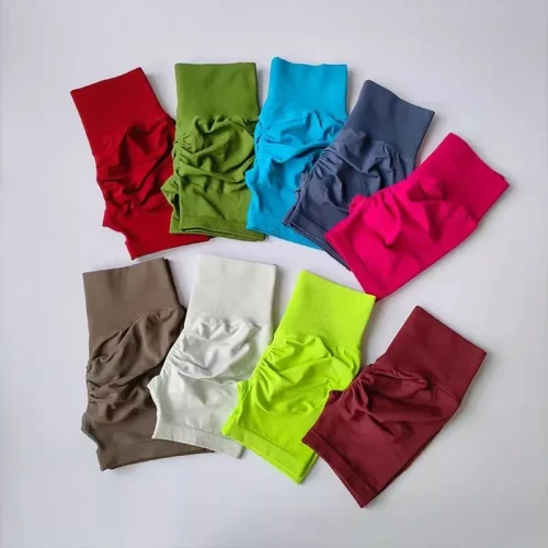 High-Waist Women's Yoga Shorts - Breathable Butt Lift Cycling and Workout Shorts