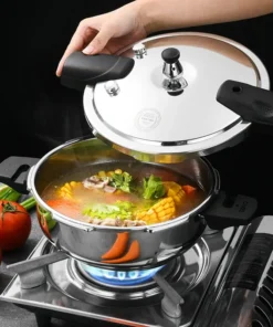 Alternative view of Stainless Steel 18cm Pressure Cooker for Induction Cooking