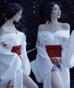 Alternative view of Kimono Women’s Japanese Yukata Haori - Summer Fashion Blouse Dress