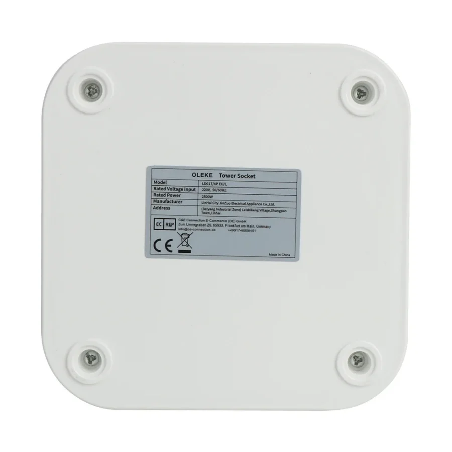 Tower 12 Way Outlets Socket Multi Power Strip Vertical 2.8m Extension Cord EU Plug with 4 USB Overload Protector Switch 220V 10A - Image 6