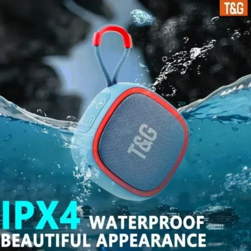 Alternative view of Portable Bluetooth Speaker – Mini Waterproof IPX4, TWS Stereo, FM Support, HIFI Sound for Car Audio