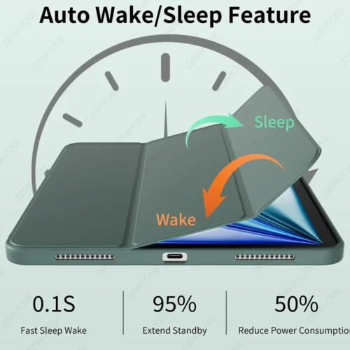 Alternative view of Silicone Case For iPad 10th 10.9 A16 11, Air 10.9 11 M2 M3, 10.2 7/8/9th 9.7 5/6th, mini 5 6 7, Pro 11 M4, Protective Cover