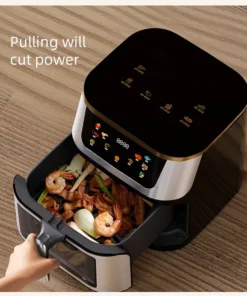 Alternative view of Large Capacity 10L Intelligent Air Fryer – Multi-Function Electric French Fry Machine