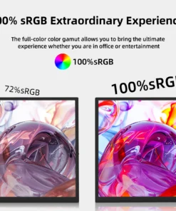 Alternative view of ZSUS 16" Portable IPS Monitor - 100% sRGB, 1200P - Ideal for Gaming and Travel