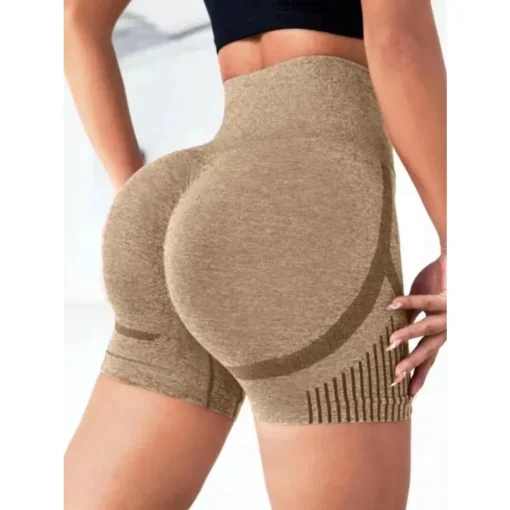 High Waist Yoga Shorts with Lift Butt Design for Women's Fitness and Gym Activities - Image 6