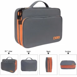 Alternative view of Multi Layer Cable Storage Bag, Portable Electronic Accessories Organizer for Travel and iPad Charger