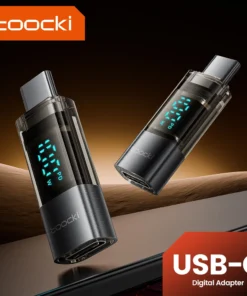 Toocki 100W USB C Adapter Type C to Type-C Digital Display Adapter OTG Connector For iPhone 15 Samsung S23 USB C OTG Connector