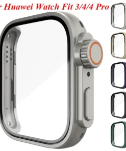 Change To Ultra Case for Huawei Watch Fit 3 4 4Pro Tempered Glass Cases Screen Protector for Huawei Fit4 Fit3 Upgrade to Ultra 2