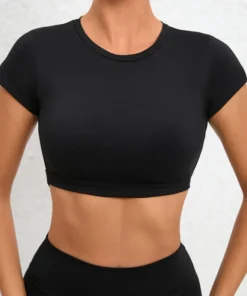 Alternative view of Hearuisavy Sports Shirts Breathable Workout Tops Fitness Sportswear Female Backless Yoga Clothing Sport Crop Tops Women Gym Top