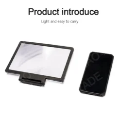 Alternative view of 3D Screen Amplifier for Mobile Phones with HD Video Magnification and Adjustable Stand