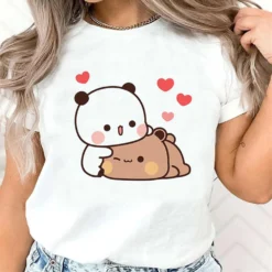 Psychedelic Gothic T-Shirt with Comfortable Fit for Women and Teens in Y2K Hip Hop Style