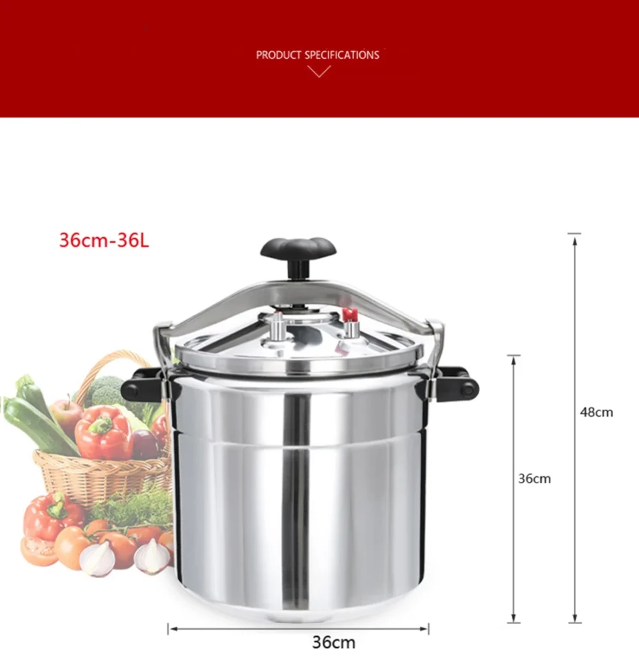 Stainless Steel 50L Commercial Pressure Cooker - Large Capacity Induction Autoclave - Image 6