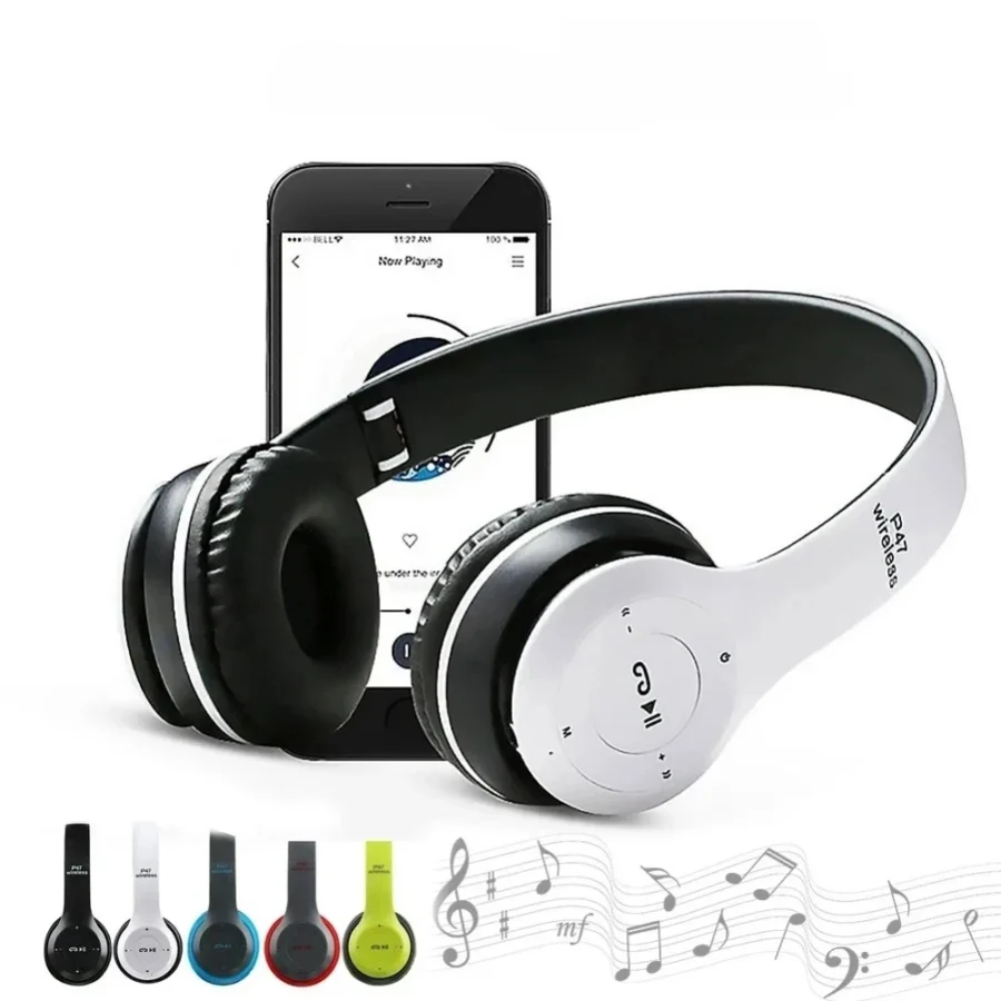 P47 Bluetooth Wireless Headphones – Foldable HiFi Stereo with Bass for Music and Gaming - Image 4