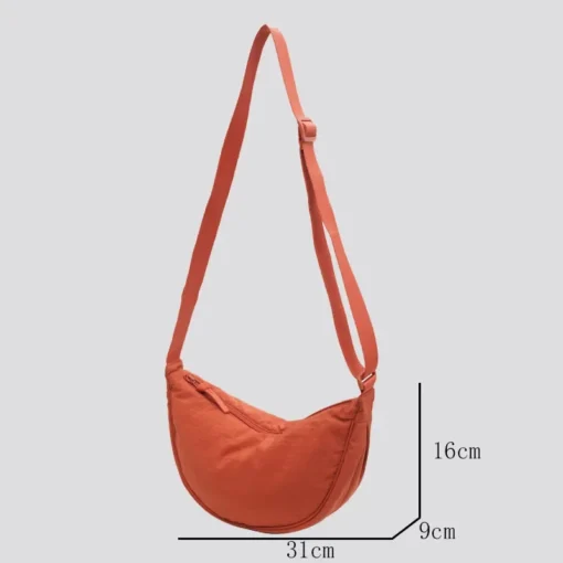 Nylon Hobo Shoulder Bag with Vintage Design for Women and Girls - Image 3