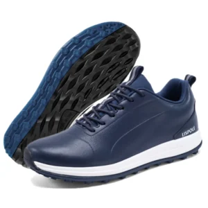 Men's Golf Shoes with Waterproof Design and Non-Slip Spikes