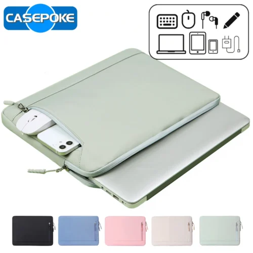 CASEPOKE Waterproof Laptop Sleeve Bag for 13.3 to 15.6 Inch Laptops and Tablets
