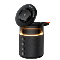 5-in-1 Magnetic Wireless Charging Station with Fast Charger and Speaker for iPhone, iWatch, and AirPods