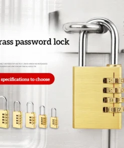 Solid Brass Padlock with Combination Lock for Gym Lockers and Storage Solutions