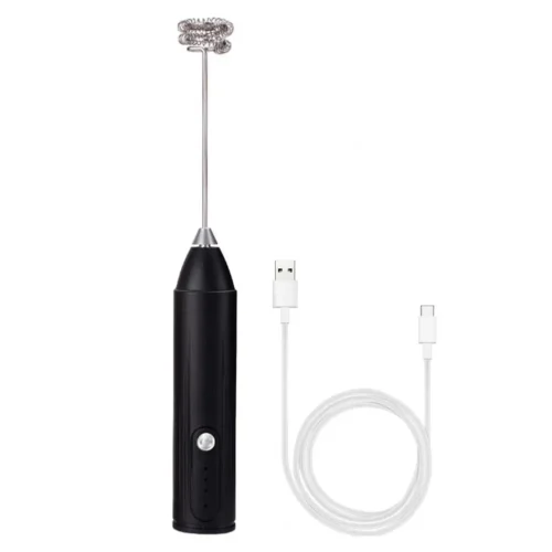 Alternative view of Handheld USB Electric Milk Frother – 3-Speed Wireless Mixer for Coffee and Eggs