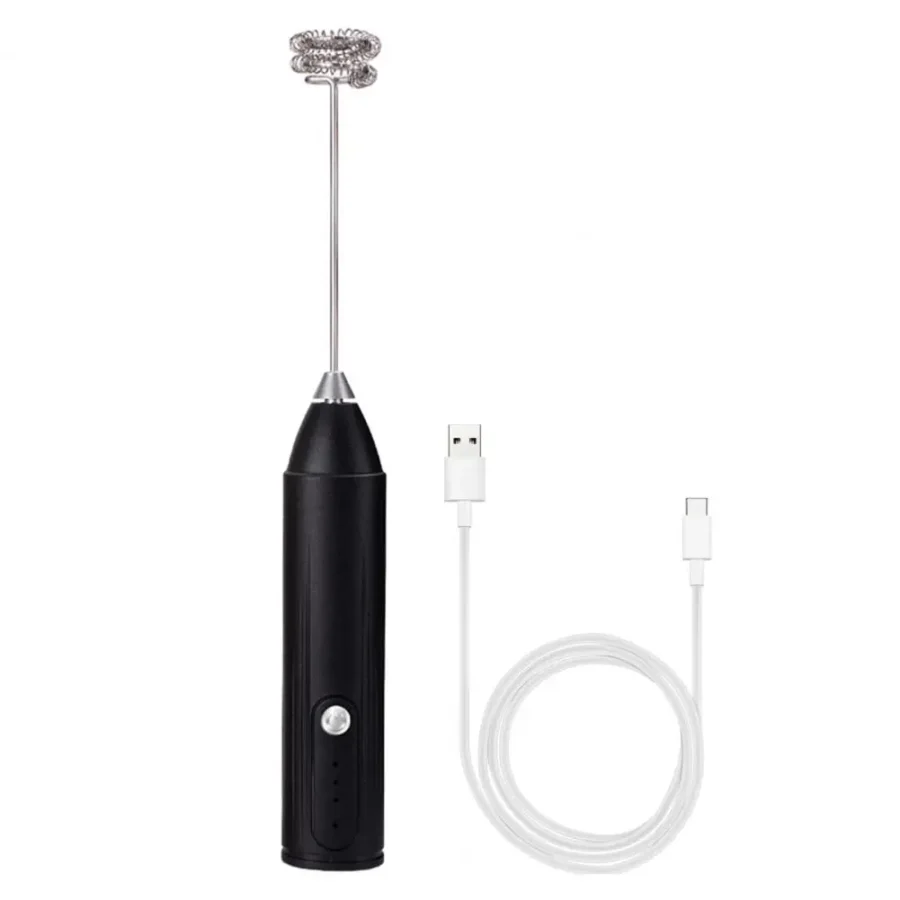 Handheld USB Electric Milk Frother – 3-Speed Wireless Mixer for Coffee and Eggs - Image 2