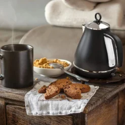 Alternative view of Electric Kettle with Large Capacity, Stainless Steel Construction, Retro Design