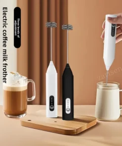 Electric Handheld Milk Frother and Egg Beater – Portable 3-Speed USB Blender for Coffee and Food Mixing