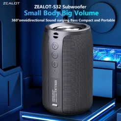 Wireless Portable Speaker with 10-Hour Playtime and Booming Bass for Music Enthusiasts