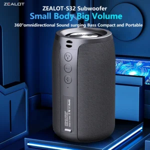 Wireless Portable Speaker with 10-Hour Playtime and Booming Bass for Music Enthusiasts