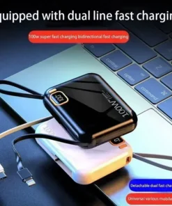 Alternative view of 50000mAh Portable Power Bank with PD 100W and Detachable USB-C Cable for Fast Charging iPhone, Xiaomi, Samsung