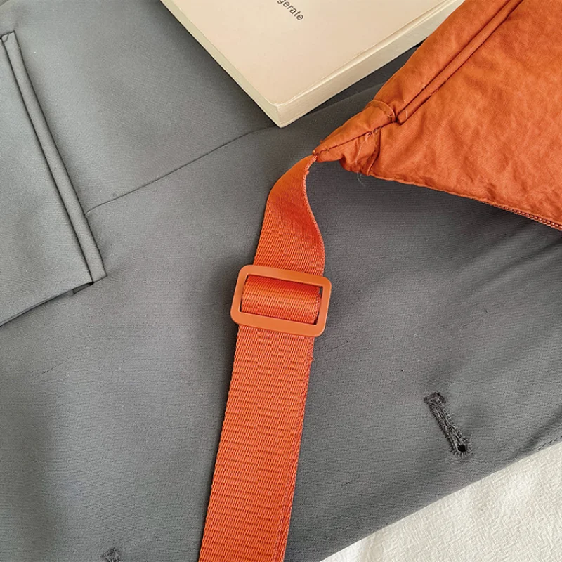 Simple Design Women's Messenger Bag Fashion Ladies Nylon Hobos Small Shoulder Bags Vintage Female Girls Purse Cloth Handbags - Image 5