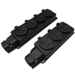 Outdoor Waterproof Extension Power Strip with Cover IP54 for German and Russian Use