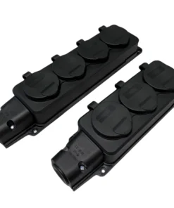 EU German 3 / 4 Ways Outdoor Waterproof Outlet Rain Plug with Cover Germany Russia Wireless Extension Power Strip IP54 16A 3500W