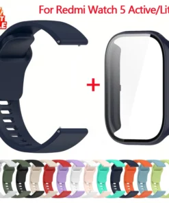 Silicone Strap+Case for Xiaomi Redmi Watch 5 Active band smartwatch Accessories Sport Bracelet For Redmi watch5 Active/Lite band