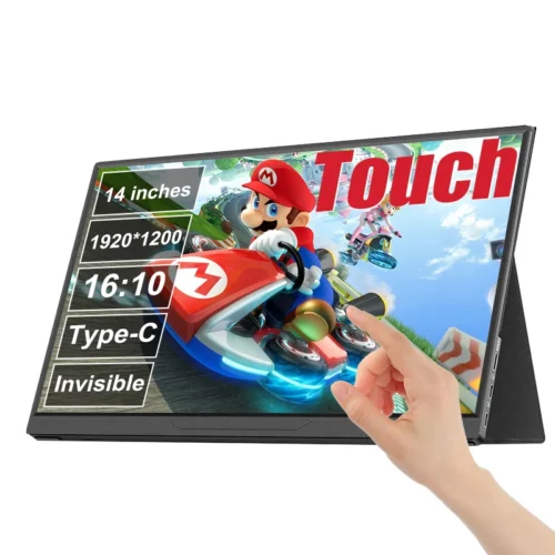LANLIPU 14-Inch Portable IPS Touch Monitor - FHD 1200P for Phones, Xbox, Switch, and Laptops