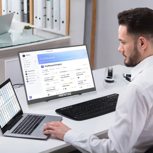 16-Inch Portable FHD Monitor with 100% sRGB and Eye Care for PC and Mac - Image 6