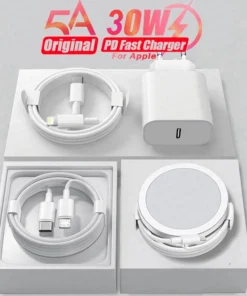 Apple MagSafe Wireless Charger - Fast Charging for iPhone 11-16 Series with Type-C Cable