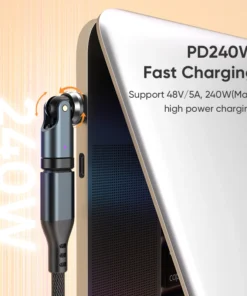 Alternative view of AUFU 240W USB C Adapter USBC To Type C OTG Fast Charge Cable Adapter Type C Male To Female Converter For iPhone16 Macbook Laptop