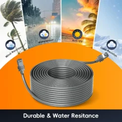 Alternative view of Starlink Rectangular Satellite V3 High-Performance Waterproof Ethernet Cable for Gen3 Systems - 150FT