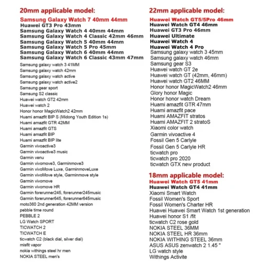 Magnetic Milanese Strap for Samsung Galaxy Watch and Huawei GT3 – 20/22mm Stainless Steel Band - Image 6