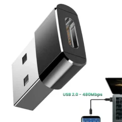 Alternative view of USB to USB C Adapter for iPhone 17 with Type C Female to Male Connection for Apple and Samsung Devices