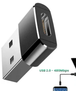 Alternative view of USB to USB C Adapter for iPhone 17 USB C Female to USB Male Car Charger Adapter Type C Converter for Apple 16 for Samsung Galaxy